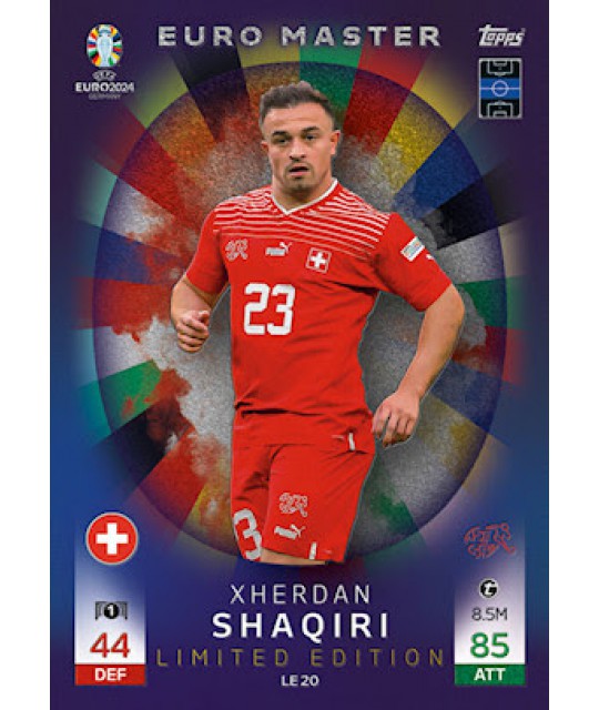 Topps Match Attax UEFA EURO 2024 Euro Master Limited Edition Xherdan Shaqiri (Switzerland)